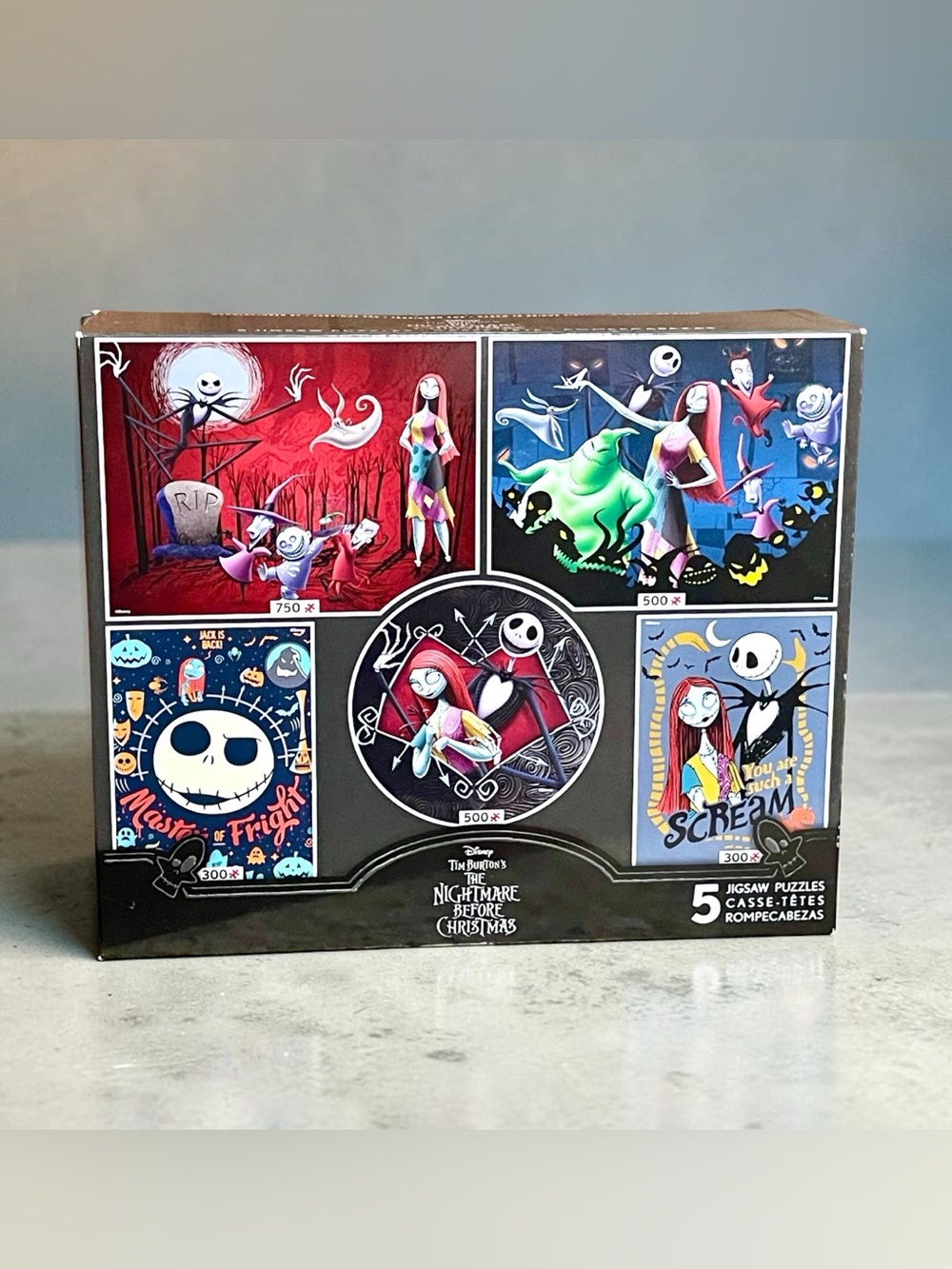 5 Nightmare before Christmas box set jigsaw puzzles